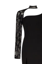 Trumpet gown with detachable sleeve - Milla