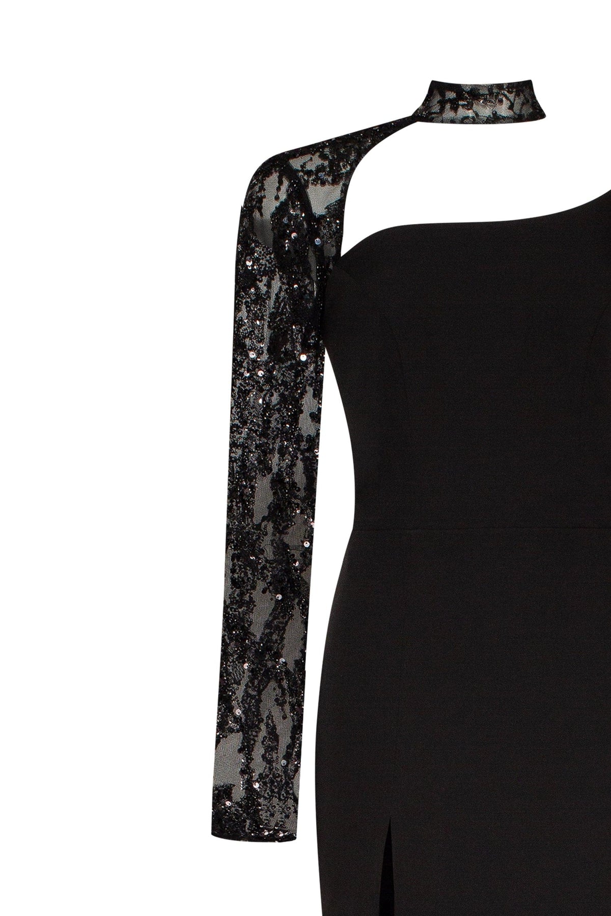 Trumpet gown with detachable sleeve - Milla