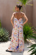 Abstract Wide Leg Pants