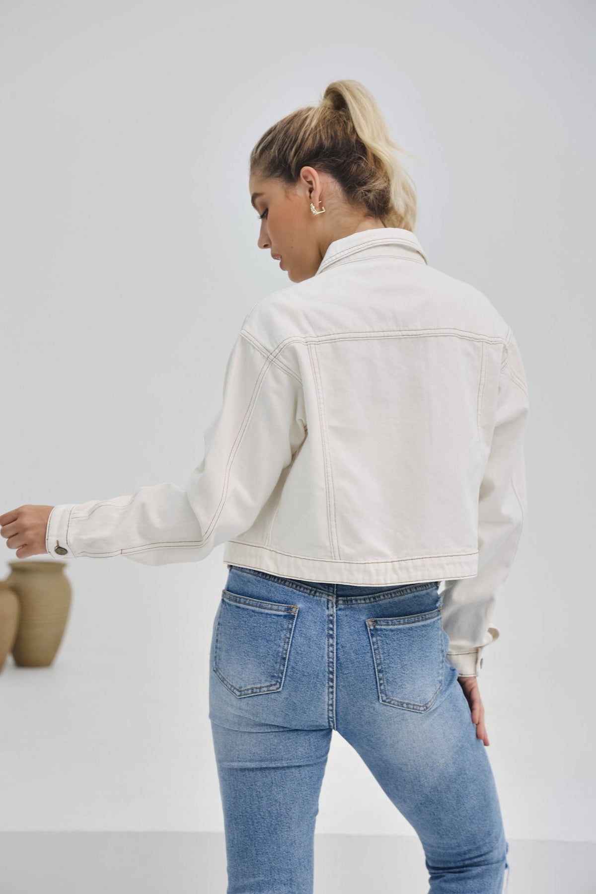Cropped Denim Jacket