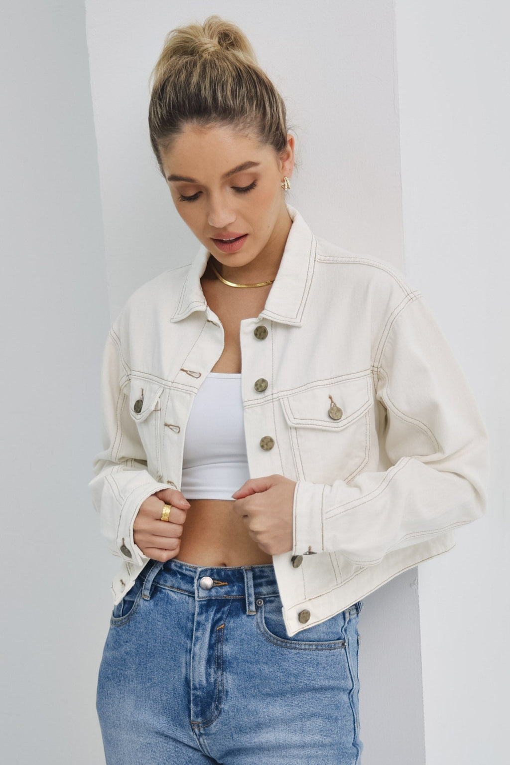 Cropped Denim Jacket