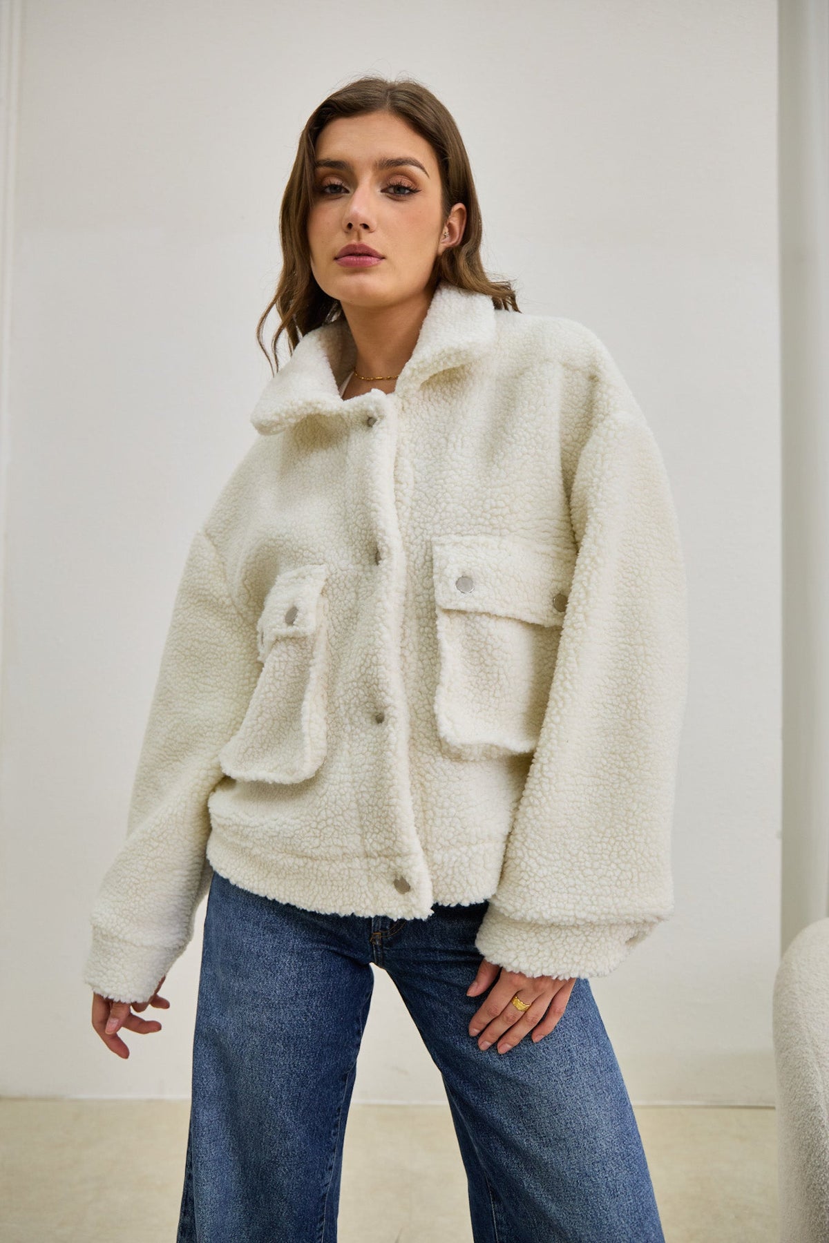 Off White Teddy Jacket