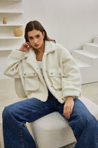 Off White Teddy Jacket
