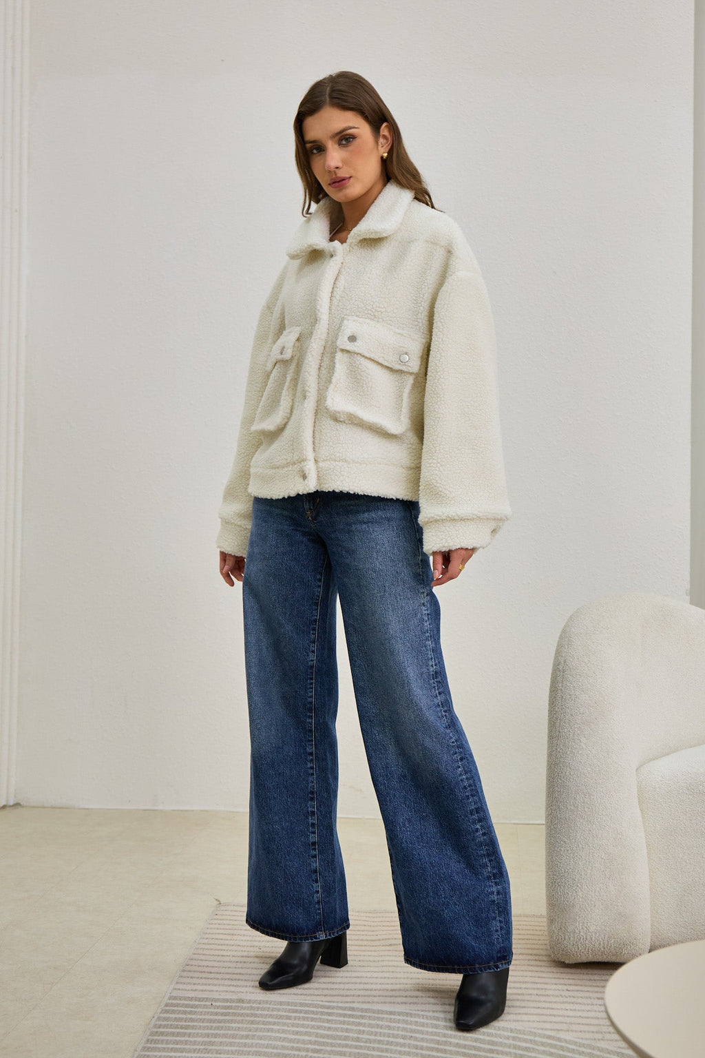 Off White Teddy Jacket