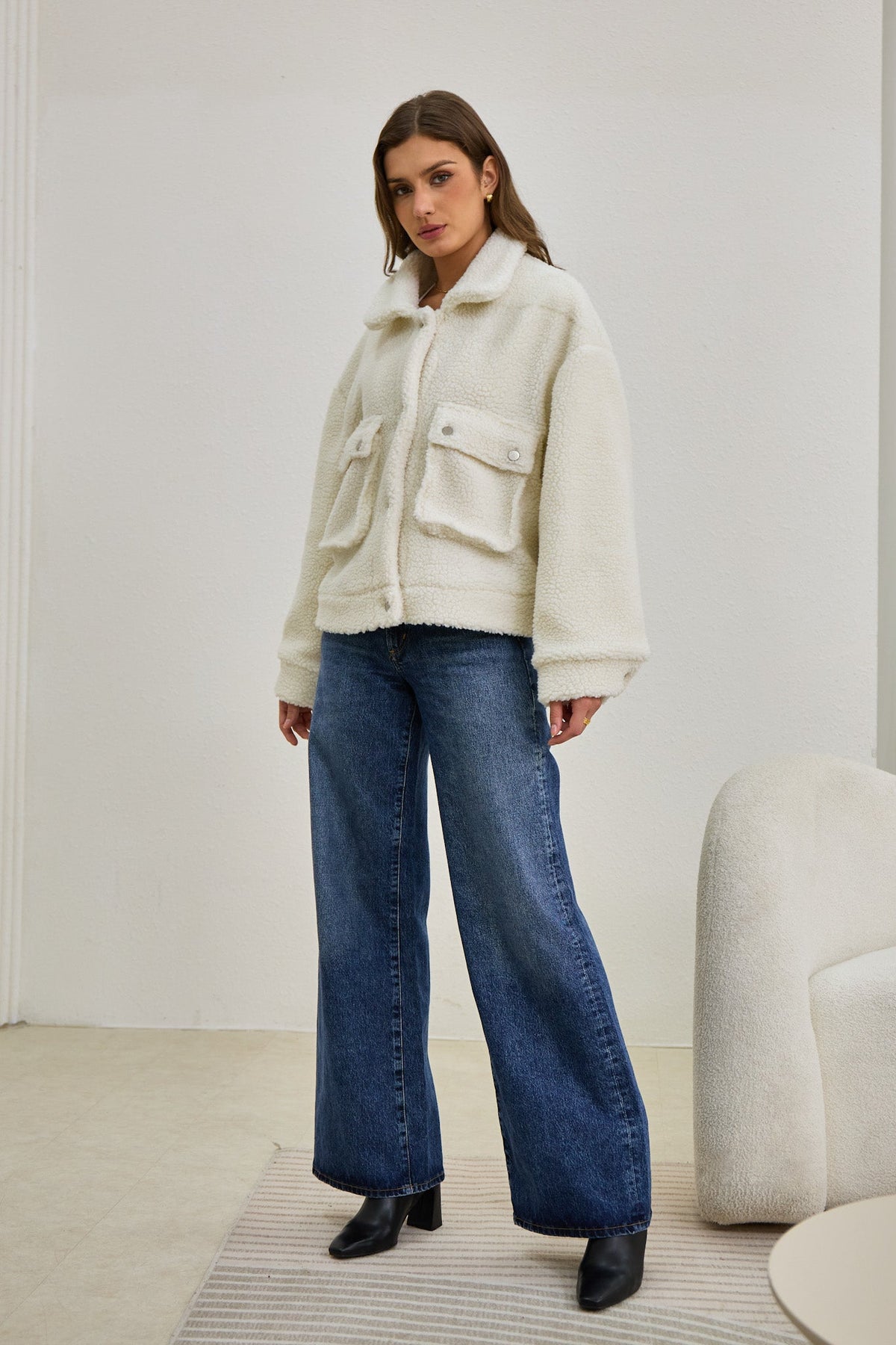 Off White Teddy Jacket