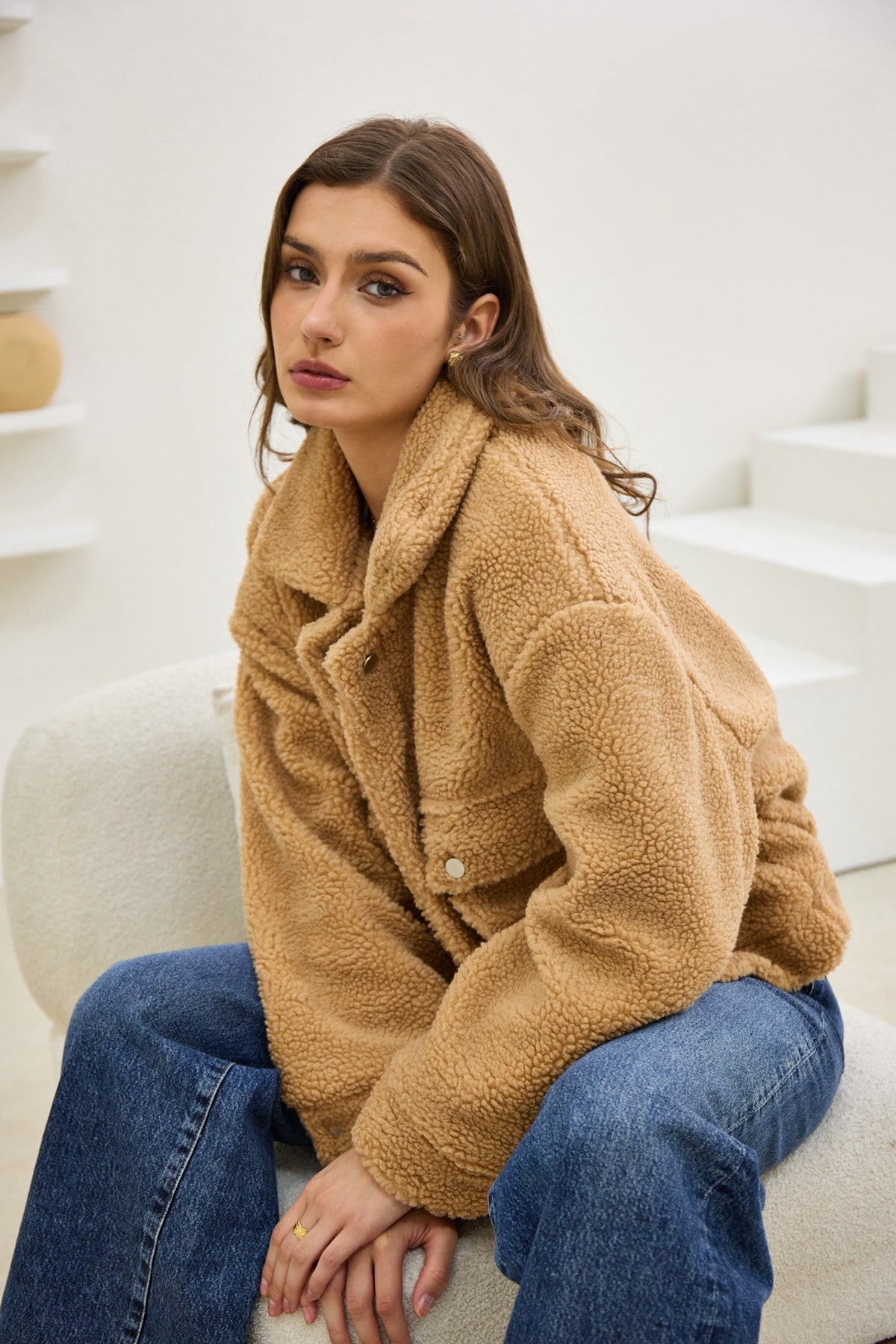 Brown Teddy Jacket