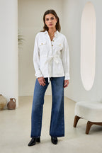 White Belted Jacket