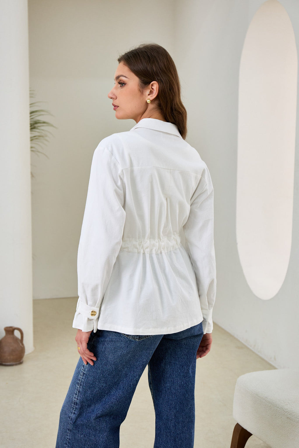 White Belted Jacket