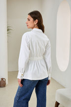 White Belted Jacket