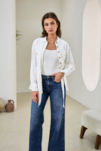 White Belted Jacket