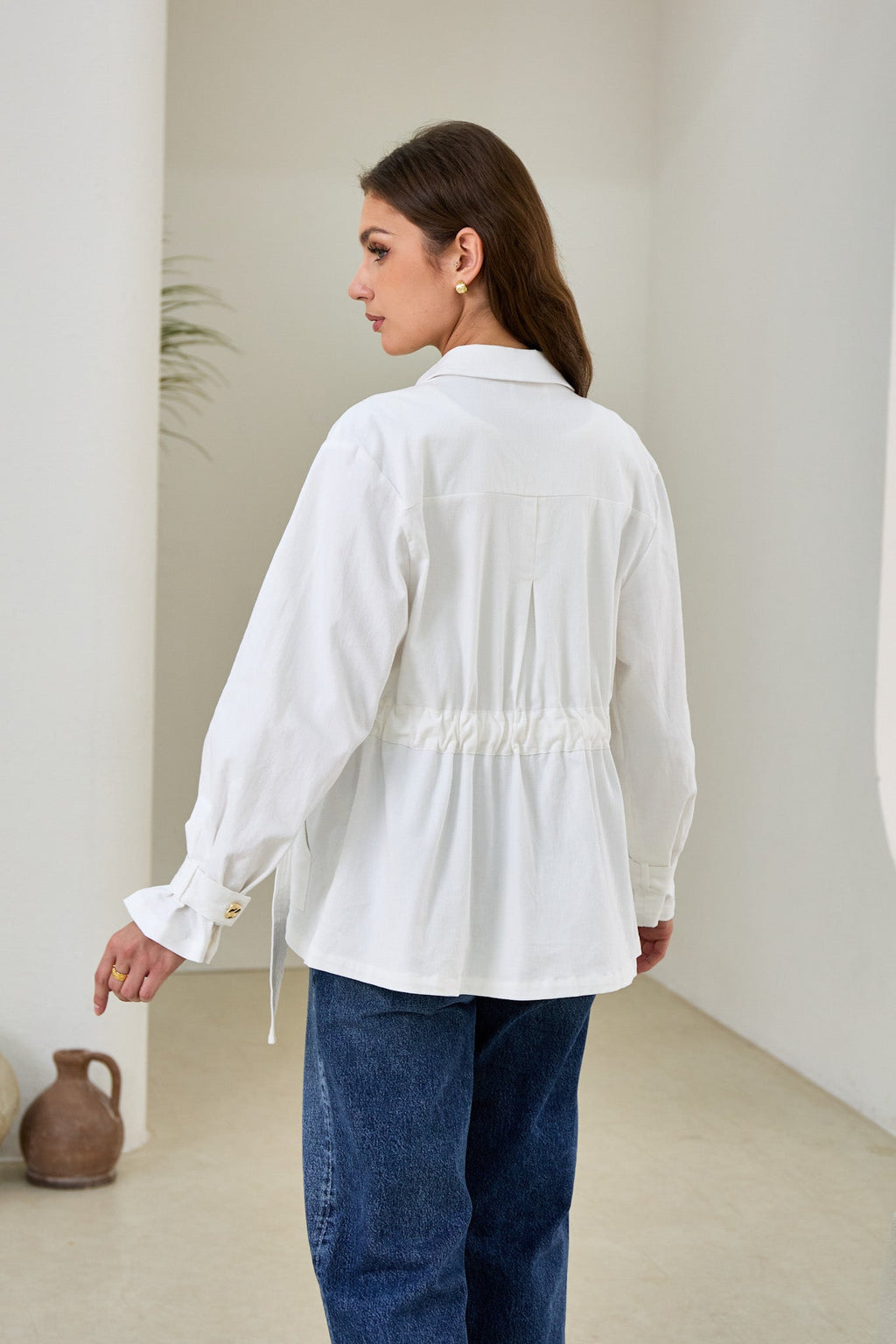 White Belted Jacket