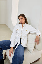 White Belted Jacket