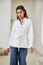 White Belted Jacket