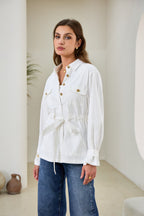 White Belted Jacket