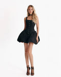 Featherlight Taffeta Retro-Vibe Vibe Short Dress