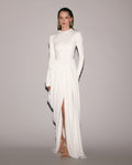 Front Slit Free Move Elegant Gown Dress