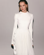 Front Slit Free Move Elegant Gown Dress