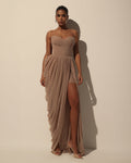 Corset Tulle Voluminous Maxi Dress
