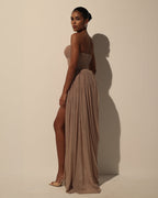 Corset Tulle Voluminous Maxi Dress