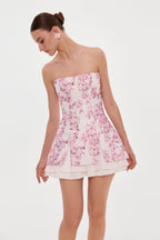 Lightweight Flirty Sakura Pink Satin Party Dress
