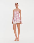 Lightweight Flirty Sakura Pink Satin Party Dress